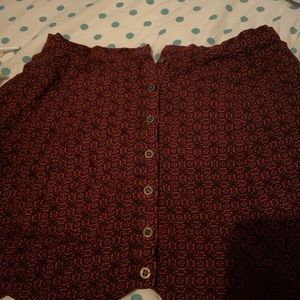 Red urban outfitters skirt